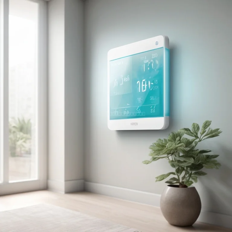 AI thermostat interface showing schedule
